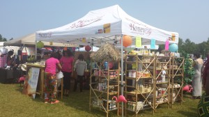 Honey Fig, the natural beauty supply store (www.honeyfig.com), also had a tent!